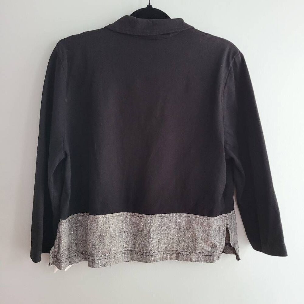Vintage Nina Piccalino 100% cotton blazer lagom lagenlook earthy boho quirky art - Picture 6 of 13
